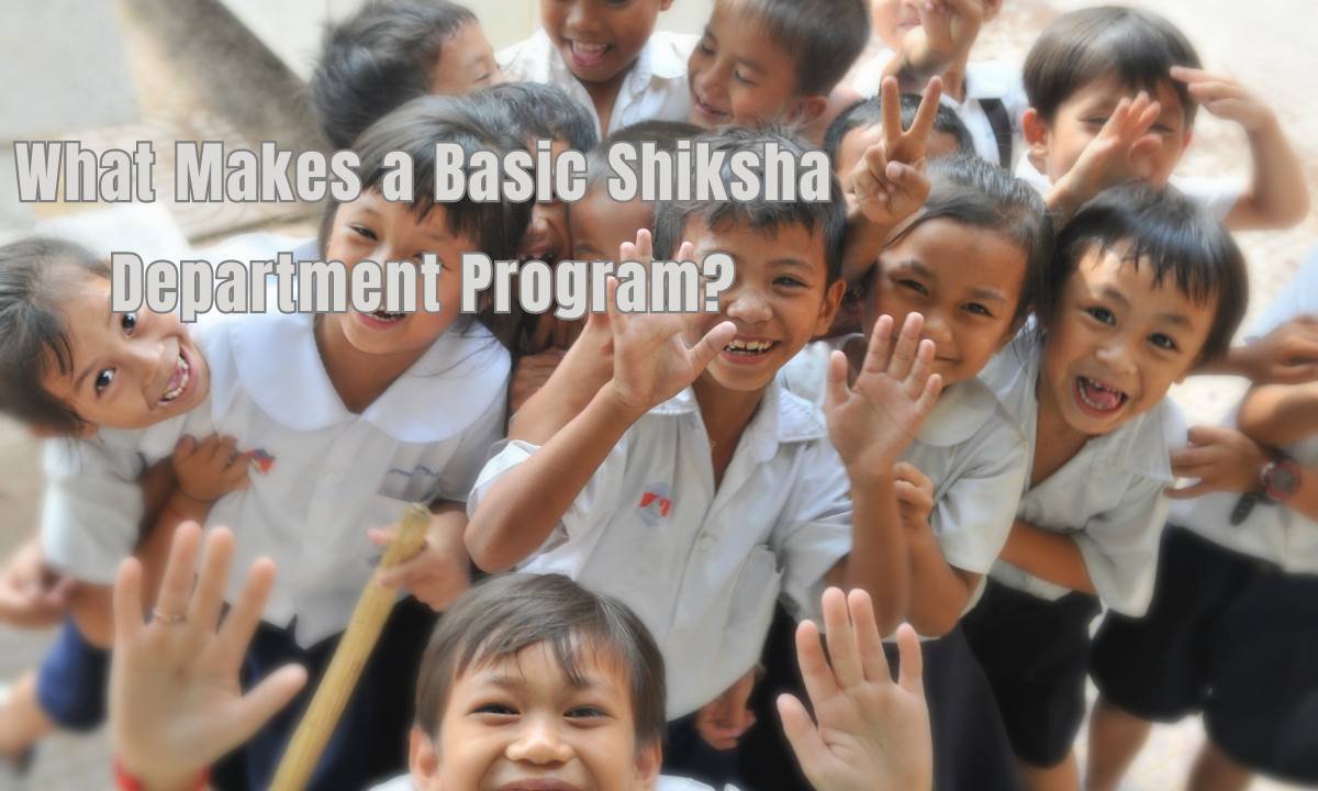 What Makes a Basic Shiksha Department Program?